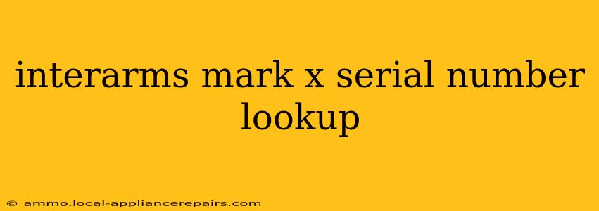 interarms mark x serial number lookup